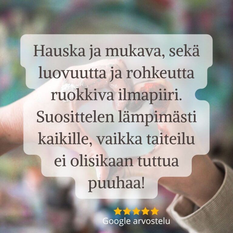 google arvostelu Ateljee Satu Suomalainen Kuopio